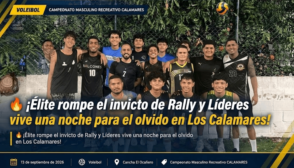 🔥 ¡Élite rompe el invicto de Rally y Líderes vive una noche para el olvido en Los Calamares!